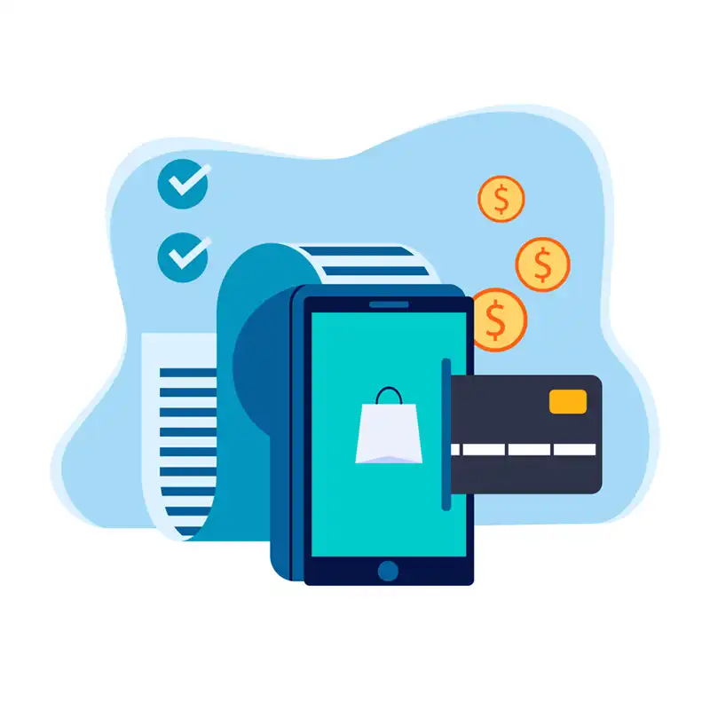 Card and e-wallet management solution illustration