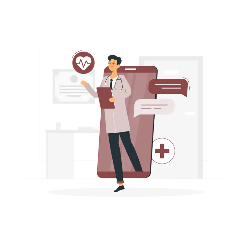 Electronic prescription software illustration