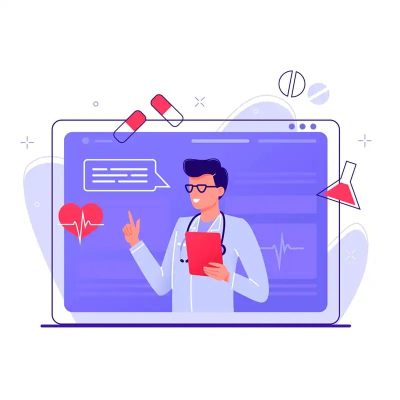 Electronic medical record connectivity illustration